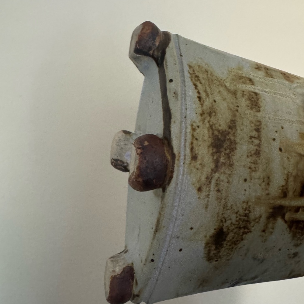 Betsy Gray Porcelain Rustic Vase Art Piece with Earthy Tones - Picture 7 of 13